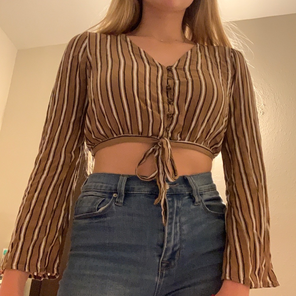 PacSun L.A. Hearts Cropped Long Sleeve